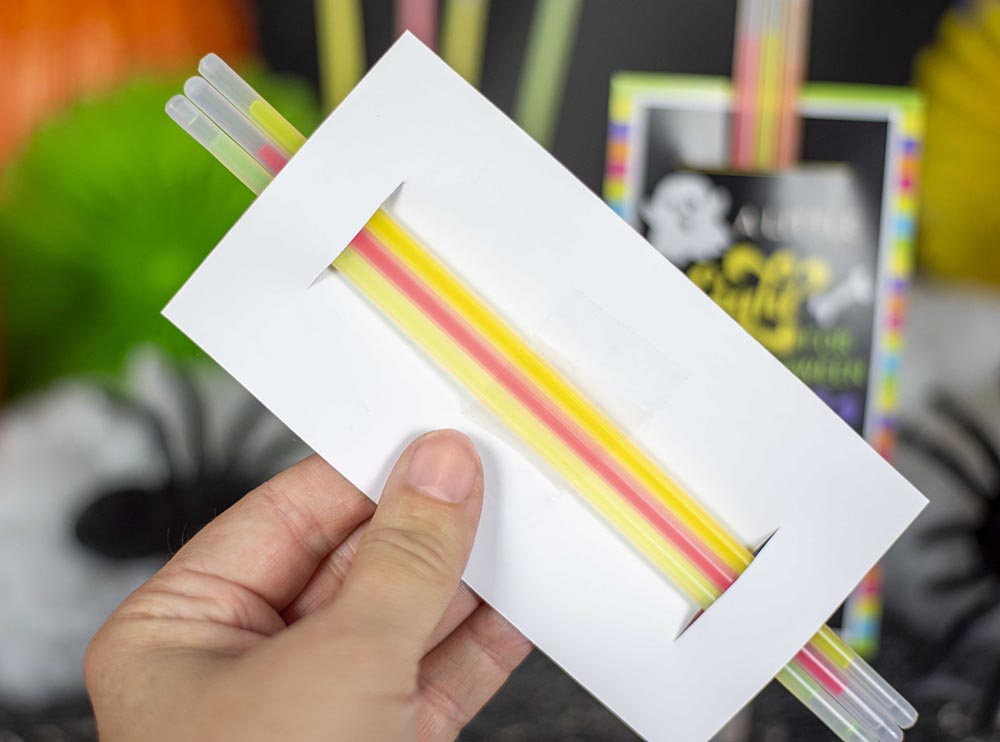 printable glow stick holder template